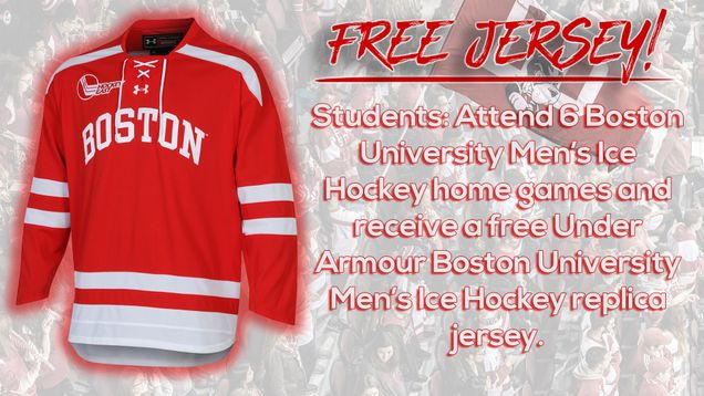 boston university hockey jersey for sale